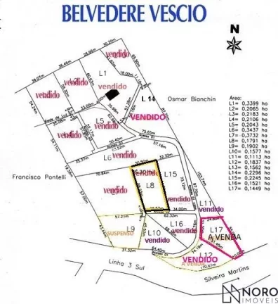 Terreno 1.442m² em Silveira Martins - RS