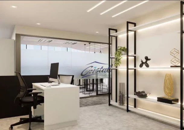 Imagem ALUGO Conjunto comercial no Conceito Plug...Play 100% Mobiliada, com 330m² - 05 vagas de garagem. - Brooklin Novo/SP