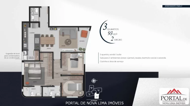 Imagem Apartamentos à Venda no Vale do Sereno, Nova Lima: Sofisticação e Natureza em Um Só Lugar