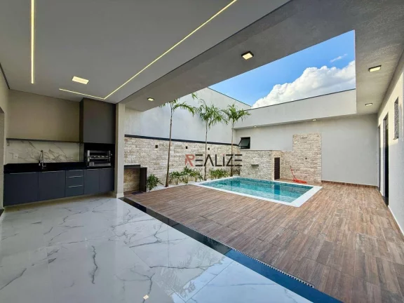Imagem Casa térrea com 3 suítes à venda, 191 m² por R$ 1.890.000 - Condomínio London Park - Indaiatuba/SP