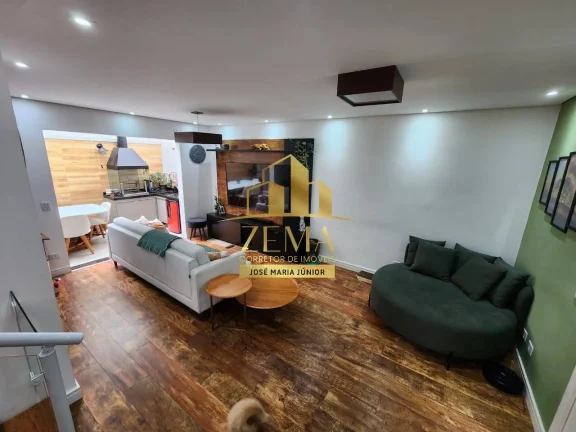 Imagem Sobrado em condomínio, 120m2, 03 dorms, 02 vagas, Espaço Gourmet