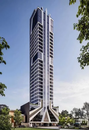 Imagem Studio na planta com 1 dormitório e 1 vaga de garagem no bairro Perequê em Porto Belo