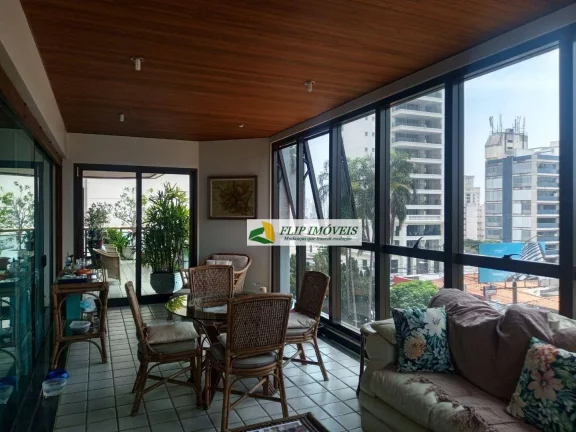Imagem Lindo apartamento para venda com 425 m² com 4 suítes e 4 vagas de garagem no Cambuí - Campinas - SP