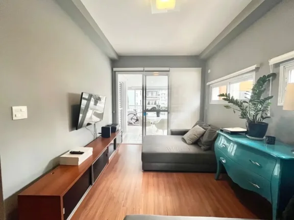 Imagem Apartamento 2Q, 2 Suítes, 2 Banheiros, 2 Vagas, Piscina Coberta, Academia, Sauna, Varanda.