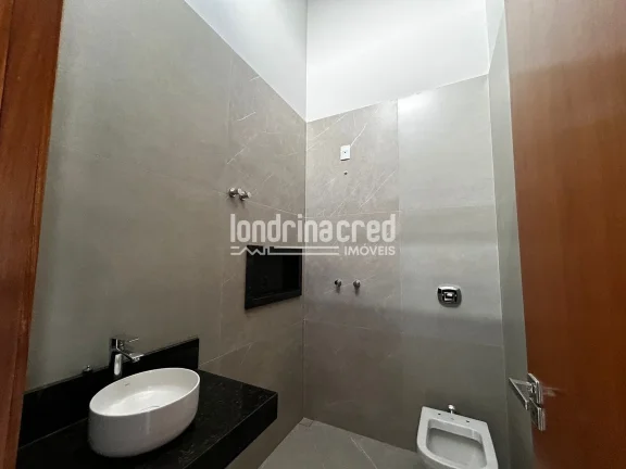 Imagem Casa Térrea Moderna no Condomínio Morada das Flores em Cambé com 3 Dormitórios, Suíte, Segurança 24h e Ótima Localização