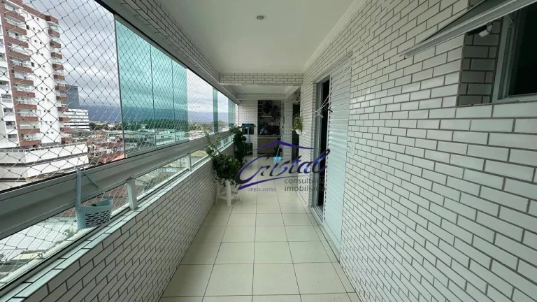 Imagem Apartamento com 3 dormitórios à venda, 101 m² por R$ 780.000 - Guilhermina - Praia Grande/SP