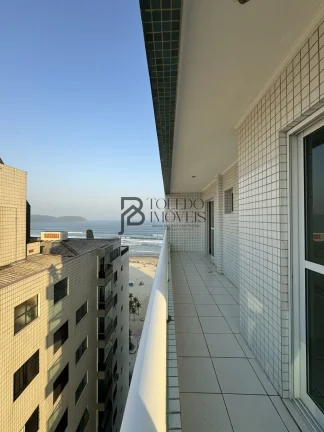 Imagem Apartamento Vista Mar com 2 Dormitórios sendo 1 suíte no bairro Guilhermina - Praia Grande