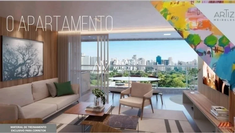 Imagem Artiz Meireles, Apartamentos à venda, Meireles, Fortaleza-CE. 4 suítes.