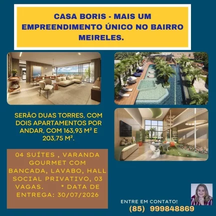 Imagem Apartamento para Venda em Fortaleza, Meireles, 4 dormitórios, 4 suítes, 5 banheiros, 3 vagas