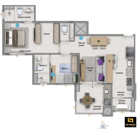 Imagem Apartamento 2 suítes Magno Patriani Assunção - Santo André