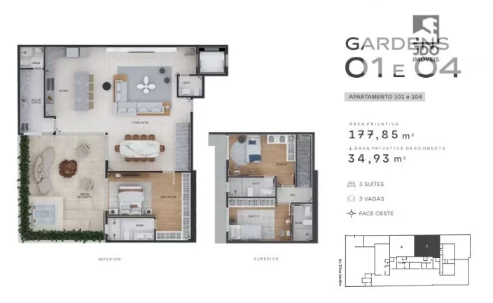 Imagem Apartamento Garden a Venda no bairro Seminário - Curitiba, PR