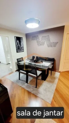 Imagem Apartamento mobiliado,104m², 3 dormitórios, sendo 1 suíte, sala ampla, sacada, lavabo, cozinha am...