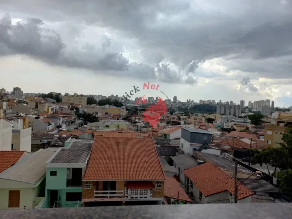 Imagem Cobertura em Prédio Sem, 2 dorms com móveis planejados, sacada, quintal com churras , 2 vagas, Bairro Vila Camilópolis, Santo André