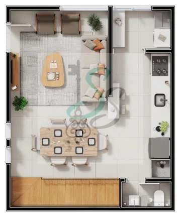 Imagem Casa de Condomínio com 2 Quartos e 3 banheiros à Venda, 63 m² por R$ 300.000