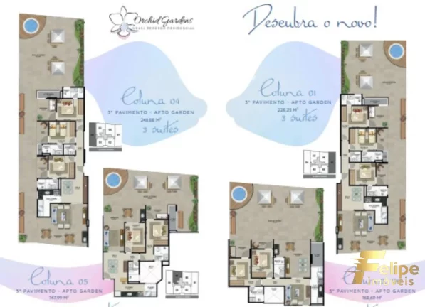 Imagem Um empreendimento localizado a uma quadra do mar, com apartamentos de 2 e 3 quartos na Praia de Peracanga