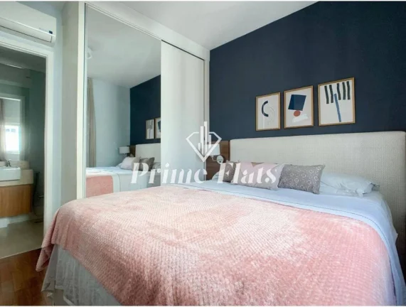 Imagem Flat disponível para locação no Estanconfor Villa Olímpia, com 60m², 2 dormitórios e 1 vaga