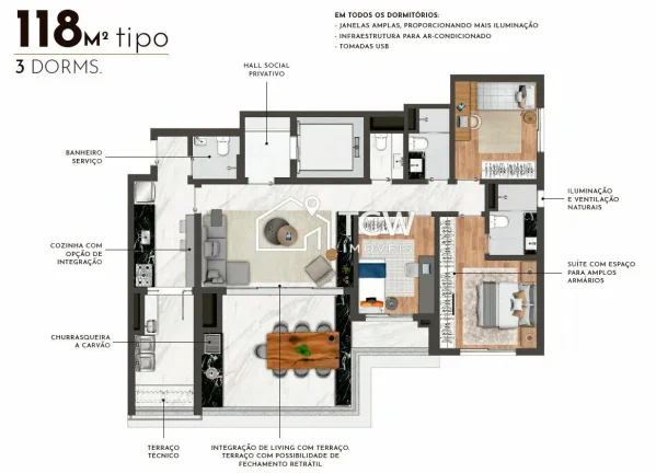 Imagem Apartamento à venda no bairro Chacara Klabin - São Paulo/SP, Zona Sul