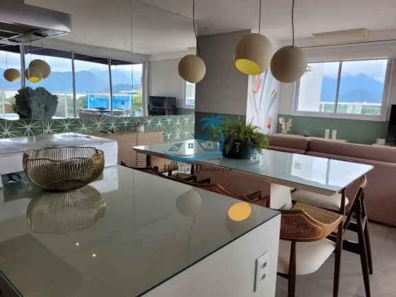 Imagem Apartamento cobertura penthouse com 4 suítes, vagas para 4 carros, 251 m² a venda no Itaguá em Ubatuba.