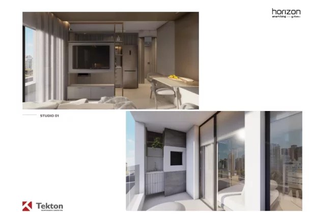 Imagem Loft para Venda em São José dos Pinhais, Aristocrata, 1 dormitório, 1 banheiro
