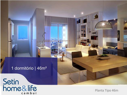 Imagem de fundo do Condomínio Setin Home Life Cambui Campinas em Campinas